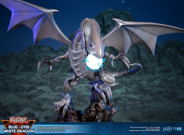 Blue-Eyes White Dragon (Exclusive White Edition), Yu-Gi-Oh! Duel Monsters, First 4 Figures, Pre-Painted
